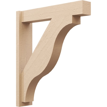 Ekena Millwork 5 1/2-in W x 26-in D x 30-in H Funston Block Rough Cedar Woodgrain TimberThane Outlooker, Primed Tan OUTUR055X26X30FST44RCPR